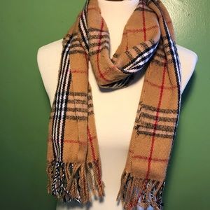 Plaid Scarf Brown/Tan